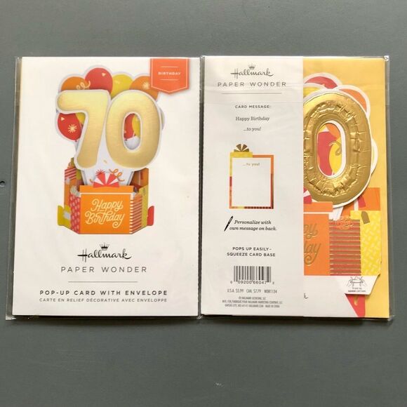Hallmark Bundle of 20 20 Milestone Happy Birthday Paper Wonder Pop-Up Cards NWT - Picture 6 of 9